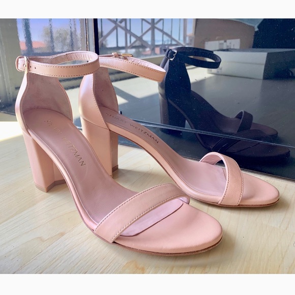 stuart weitzman nudist block heel